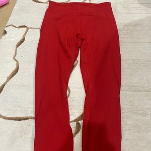 Red lululemon leggings